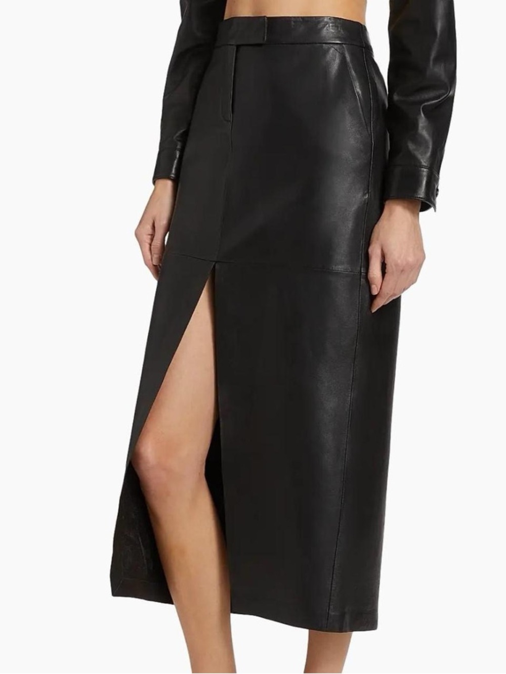 LAMARQUE Genuine Leather midi Skirt